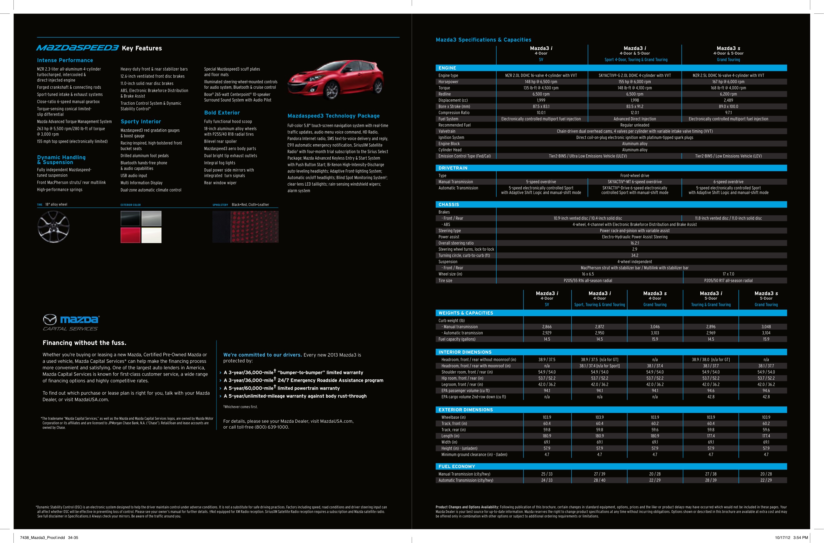 2013 Mazda 3 Brochure Page 4